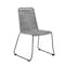 Armen Living Shasta Outdoor Metal and Gray Rope Stackable Dining Chair, PK2 LCSHSICH - alternate 3